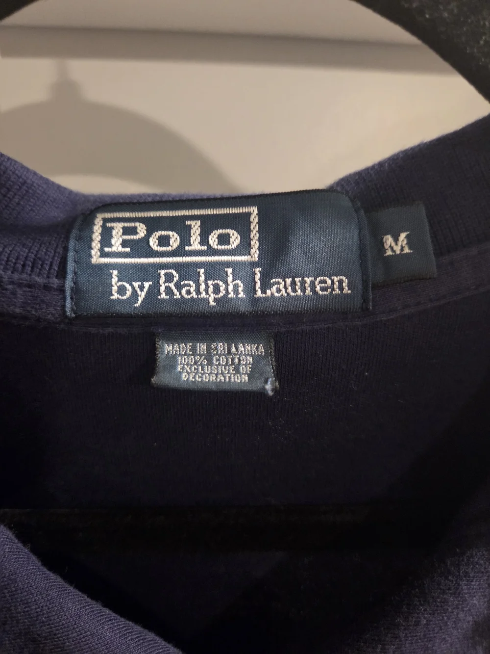 Polo Ralph Lauren Men’s Medium Navy Blue Classic Fit Polo Shirt Red Pony